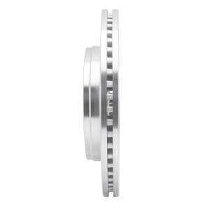 Jeep J8 Brake Rotor (1) - Front Right - R1 Concepts - Drilled & Slotted - Silver - `08-`12